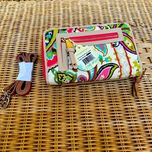 Spartina pink paisley crossbody